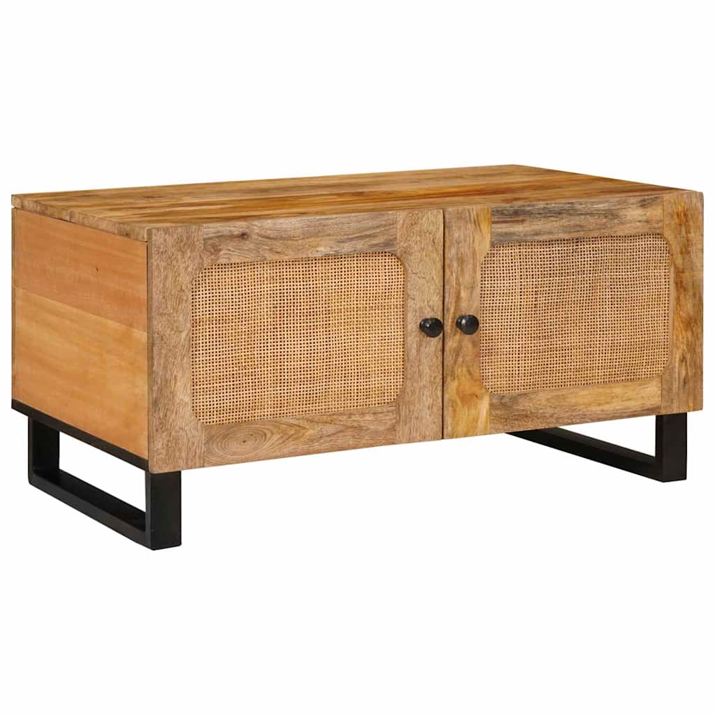 Salontafel Naturel 80 x 50 x 40 cm Massief Mango Hout – afbeelding 1