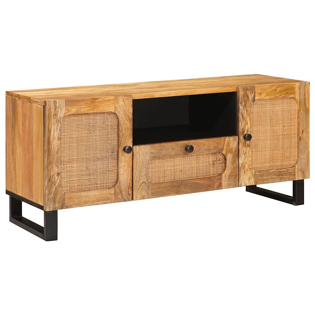 TV-kast met lade Bruin 105 x 33 x 46 cm Massief Mango Hout