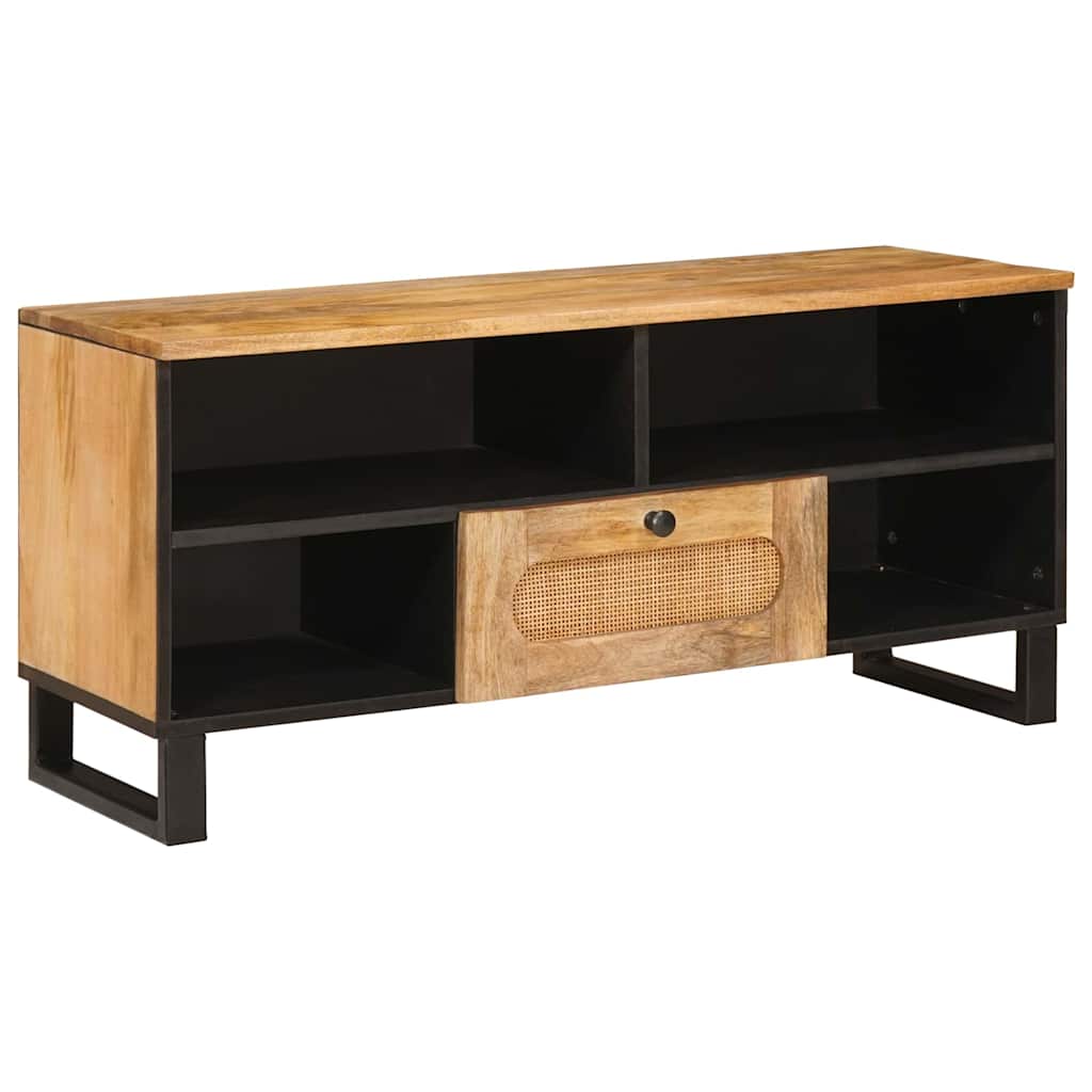 TV-kast met lade Bruin 100 x 33 x 46 cm Massief Mango Hout
