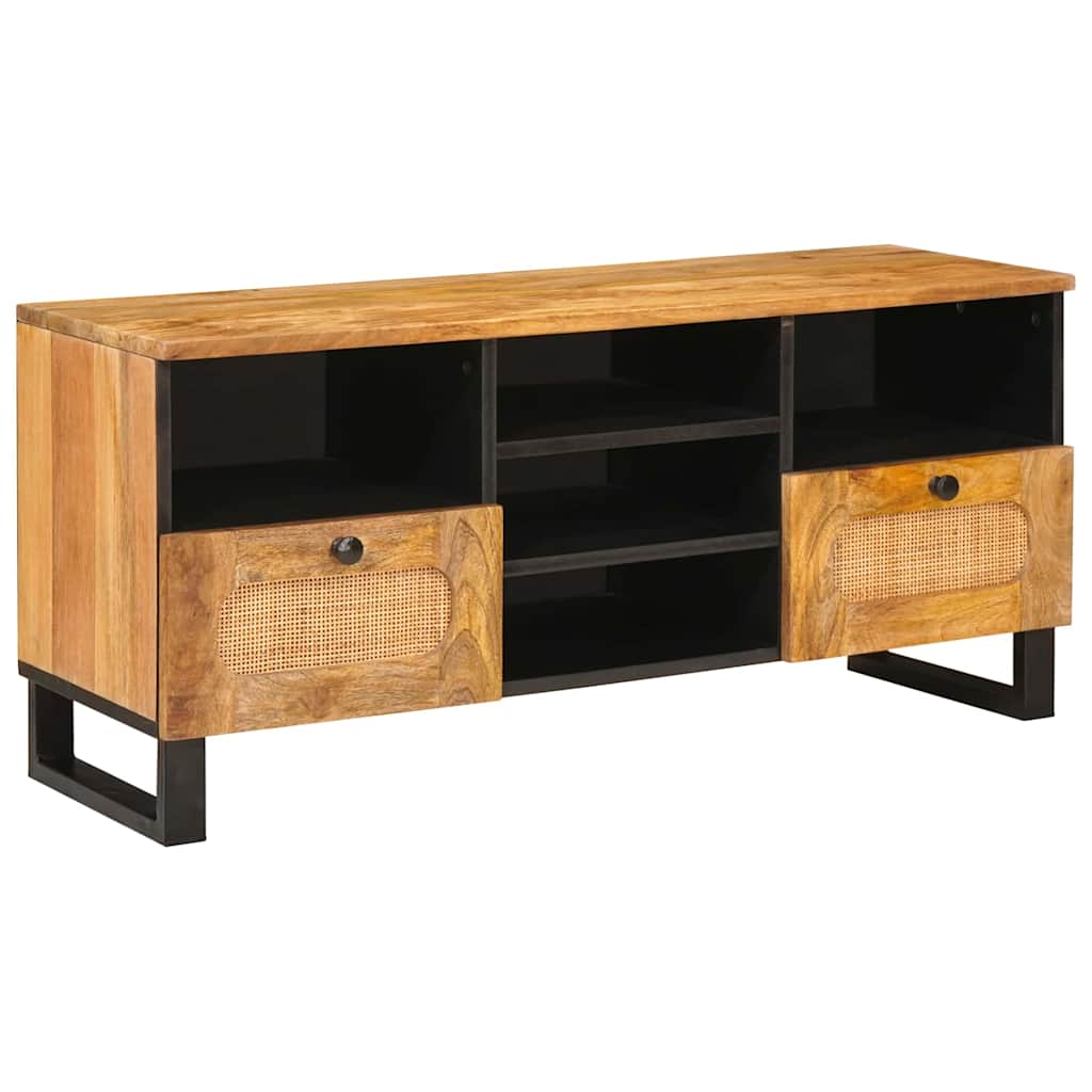 TV-kast met lade Bruin 100 x 33 x 46 cm Massief Mango Hout