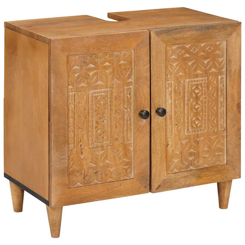 Badkamerkast Wandgemonteerd Licht Bruin 62 x 33 x 58 cm