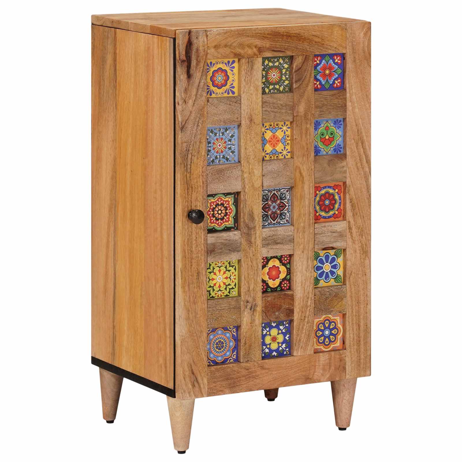 Dressoir met opslag Naturel 40 x 33 x 75 cm Massief Mango Hout