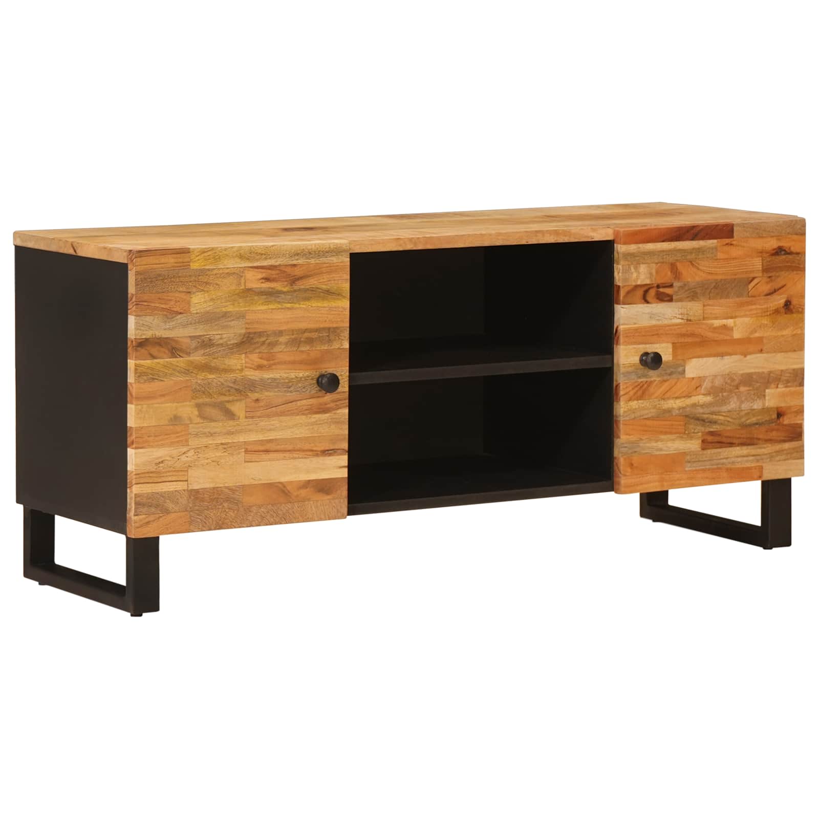 TV-kast met opslag Bruin 105 x 33 x 46 cm Massief Mango Hout