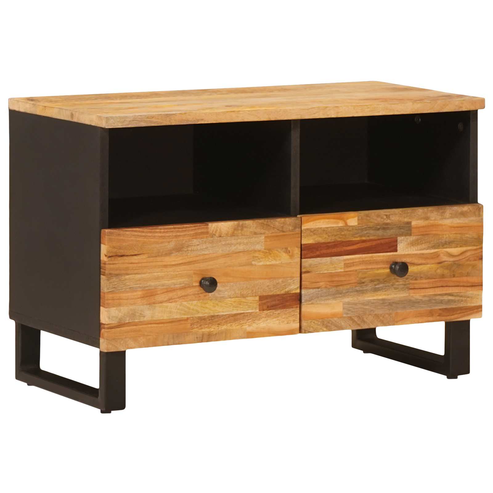 TV-kast met opslag Bruin 70 x 33 x 46 cm Massief Mango Hout