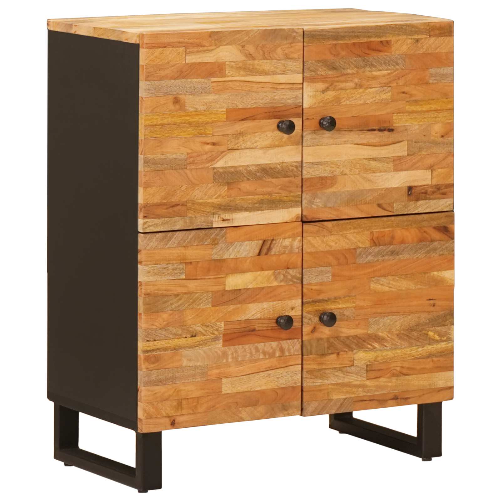 Bijzetkast met opslag Bruin 60 x 33 x 75 cm Massief Mango Hout