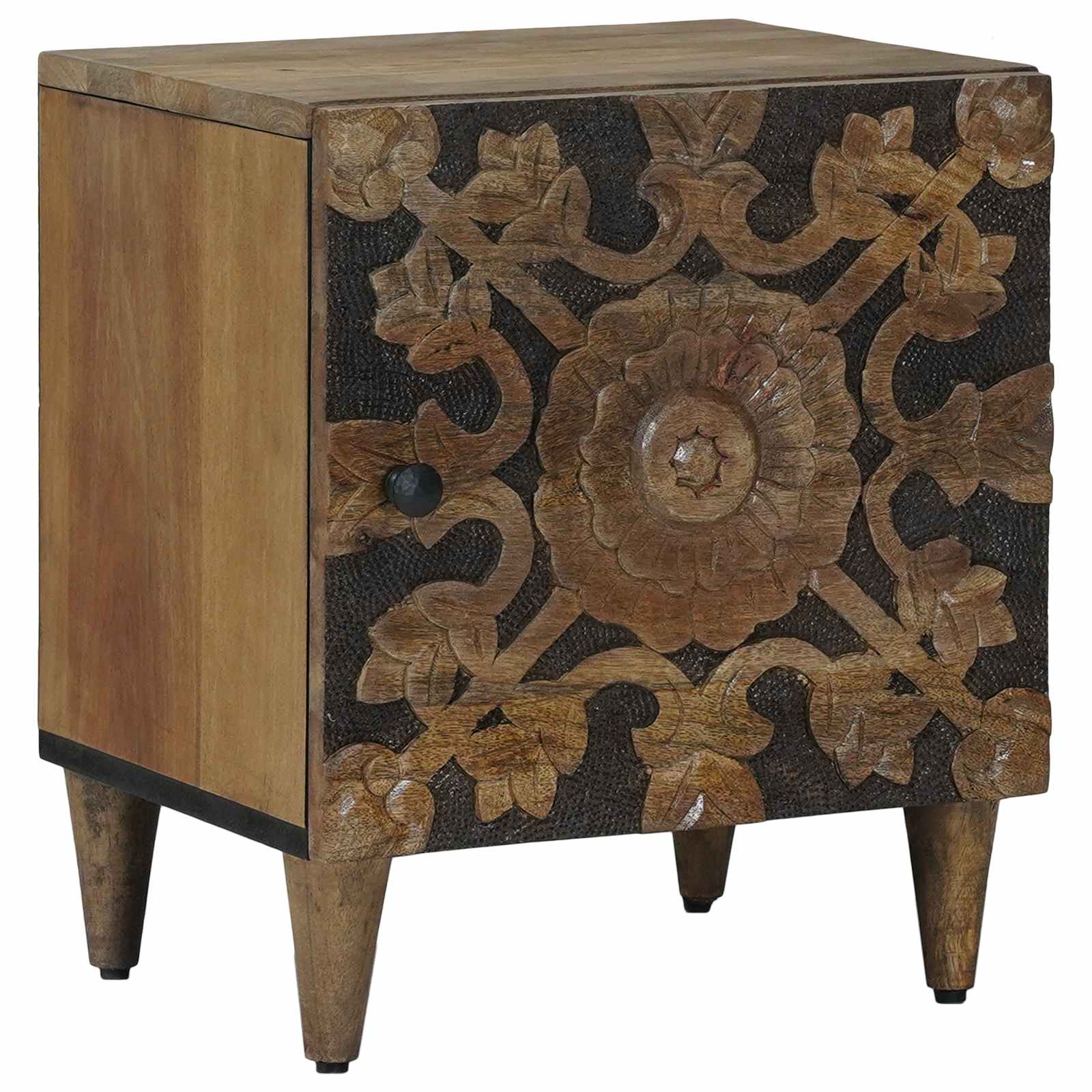 Nachtkastje Bruin 40 x 33,5 x 46 cm Massief Mango Hout