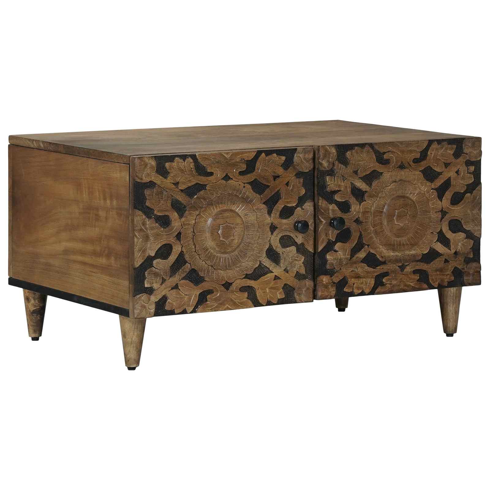 Salontafel Bruin 80 x 50 x 40 cm Massief Mango Hout