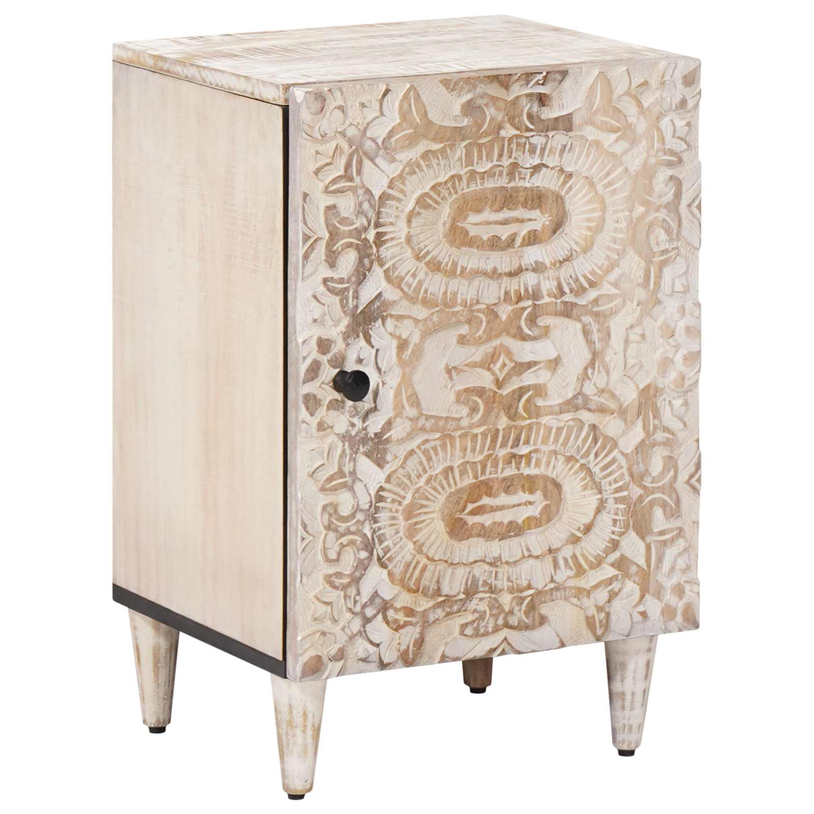 Badkamerkast Wit 38 x 33,5 x 58 cm Massief Mango Hout – afbeelding 1