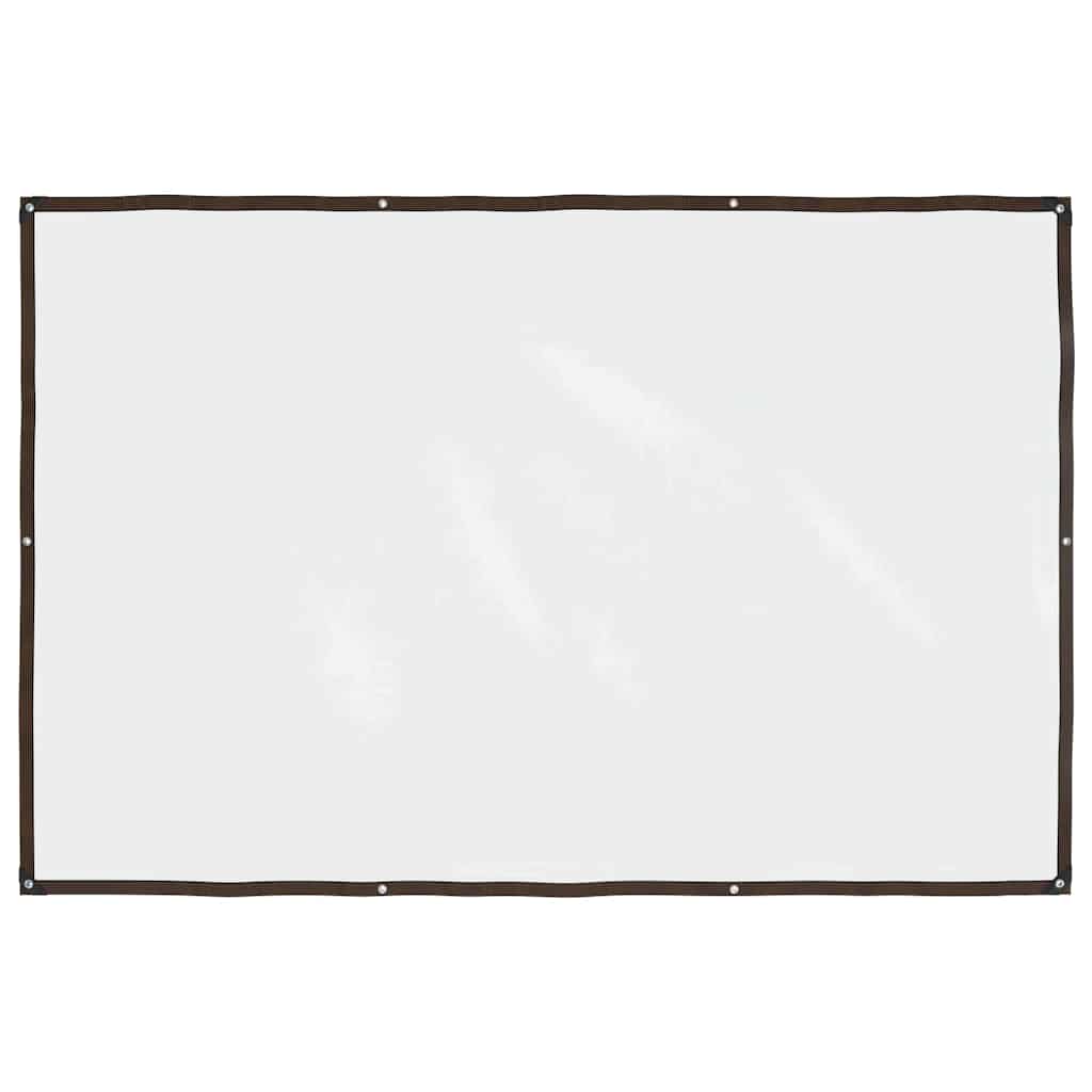 Doorzichtig zeildoek met zeilringen 2x3 m polyethyleen