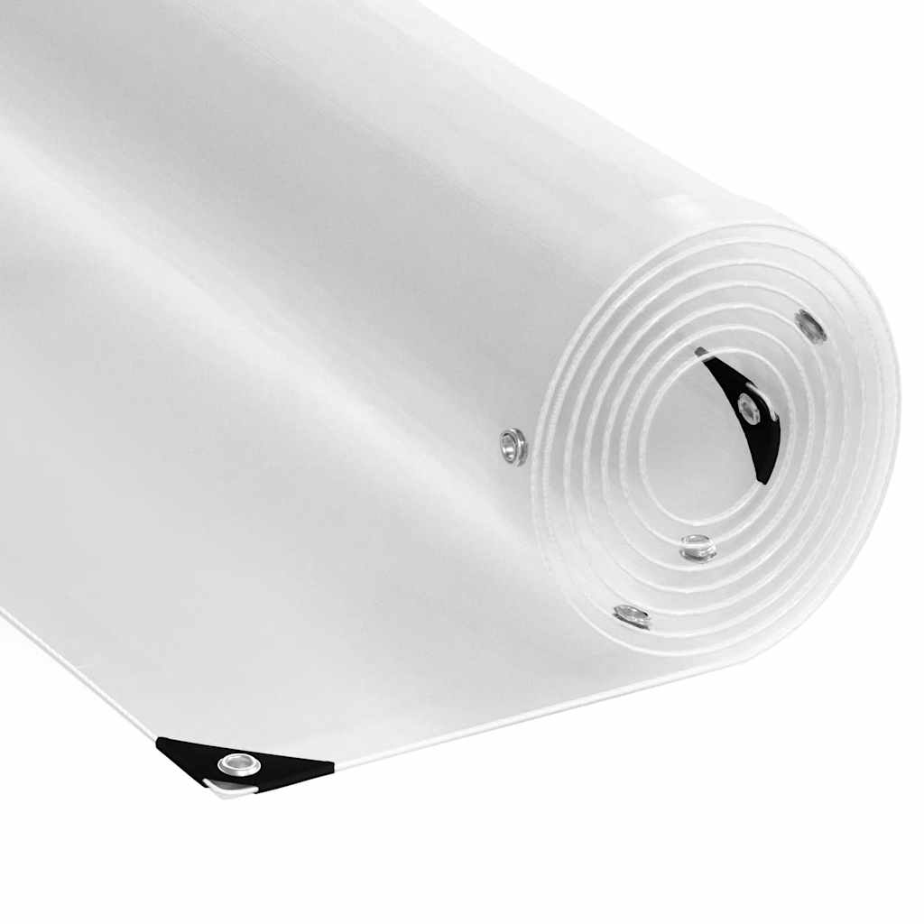 Doorzichtig zeildoek met zeilringen 6x12 m PVC