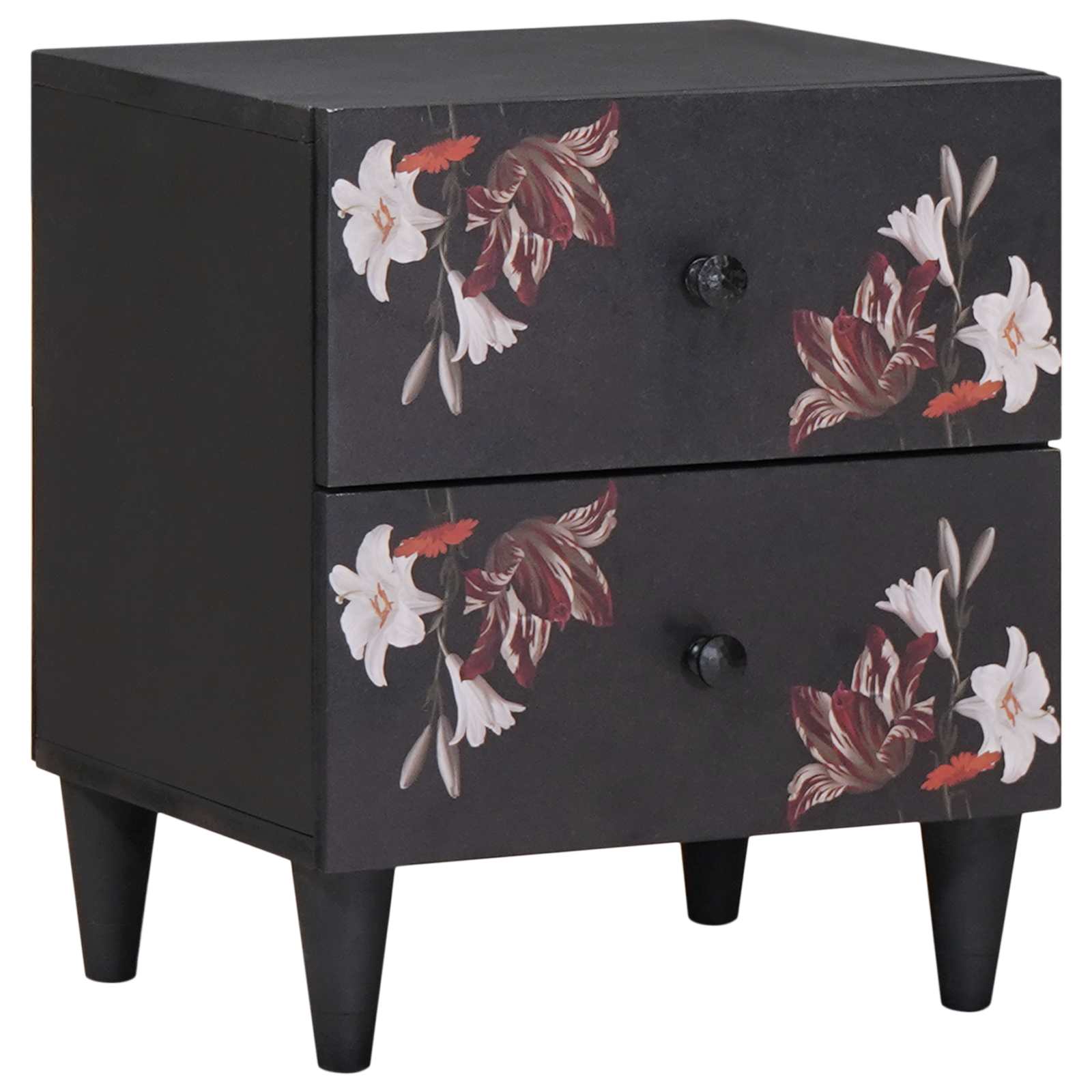 Nachtkastje met lade Bruin 40 x 33,5 x 46 cm Massief Mango Hout