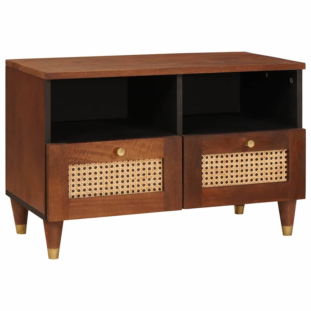 TV-kast met lade Bruin 70 x 33,5 x 46 cm Massief Mango Hout