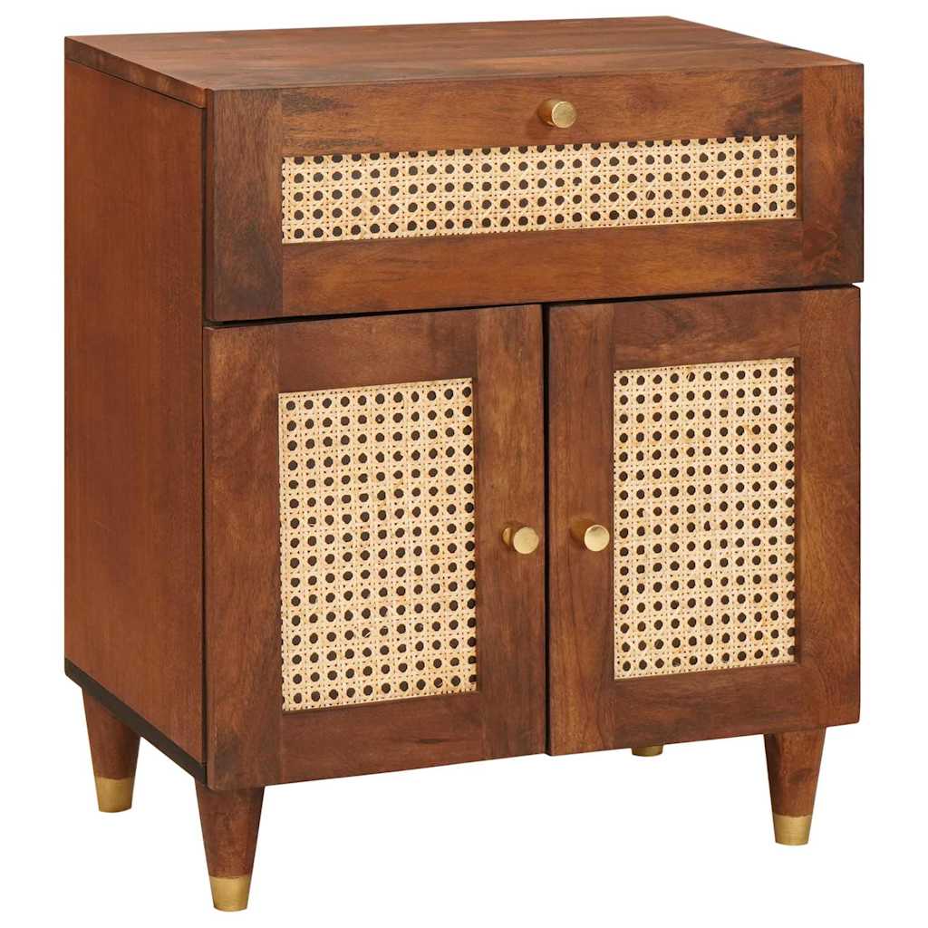 Nachtkastjes met lade 50 x 33 x 60 cm Massief Mango Hout