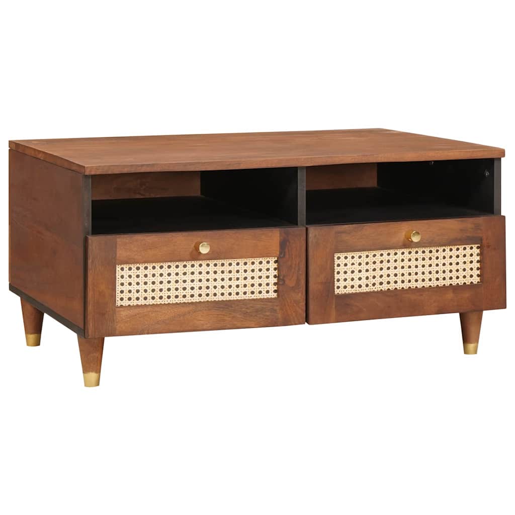 Salontafel met lade 80 x 54 x 40 cm Massief Mango Hout – afbeelding 1