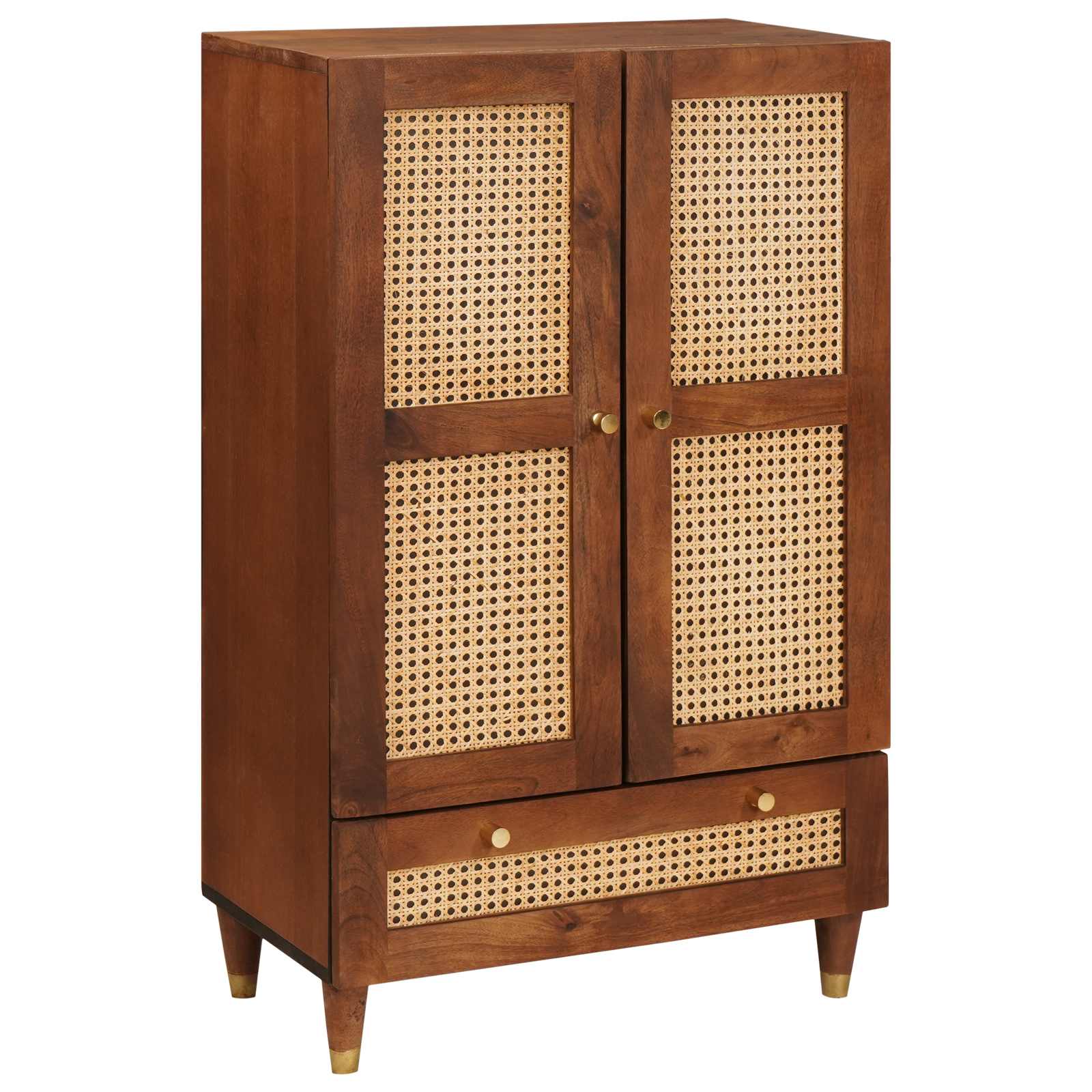 Hoge Kast met lade Bruin 60 x 33,5 x 100 cm Massief Mango Hout