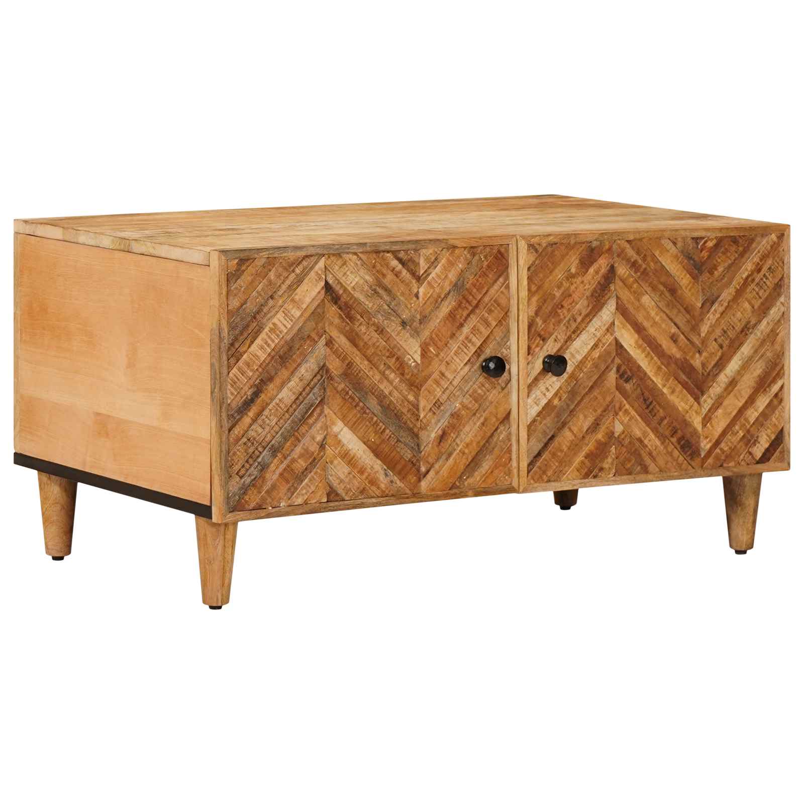 Salontafel Bruin 80 x 50 x 40 cm Massief Mango Hout – afbeelding 1