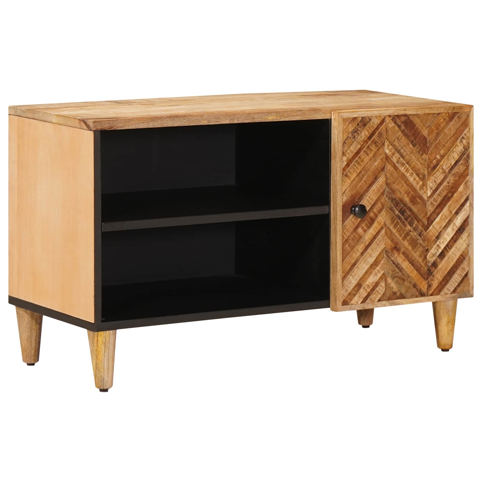 Opslagkasten Bruin 80 x 31,5 x 46 cm Massief Mango Hout – afbeelding 1
