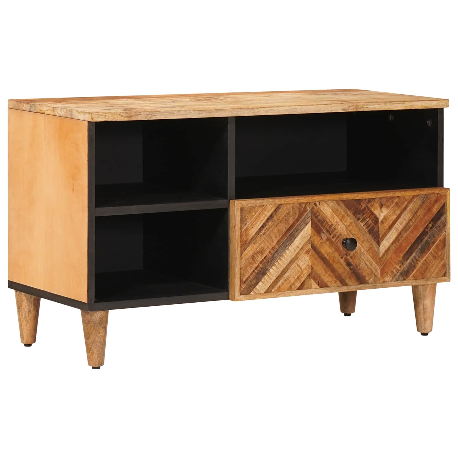 Opslagkasten Bruin 80 x 33,5 x 46 cm Massief Mango Hout – afbeelding 1