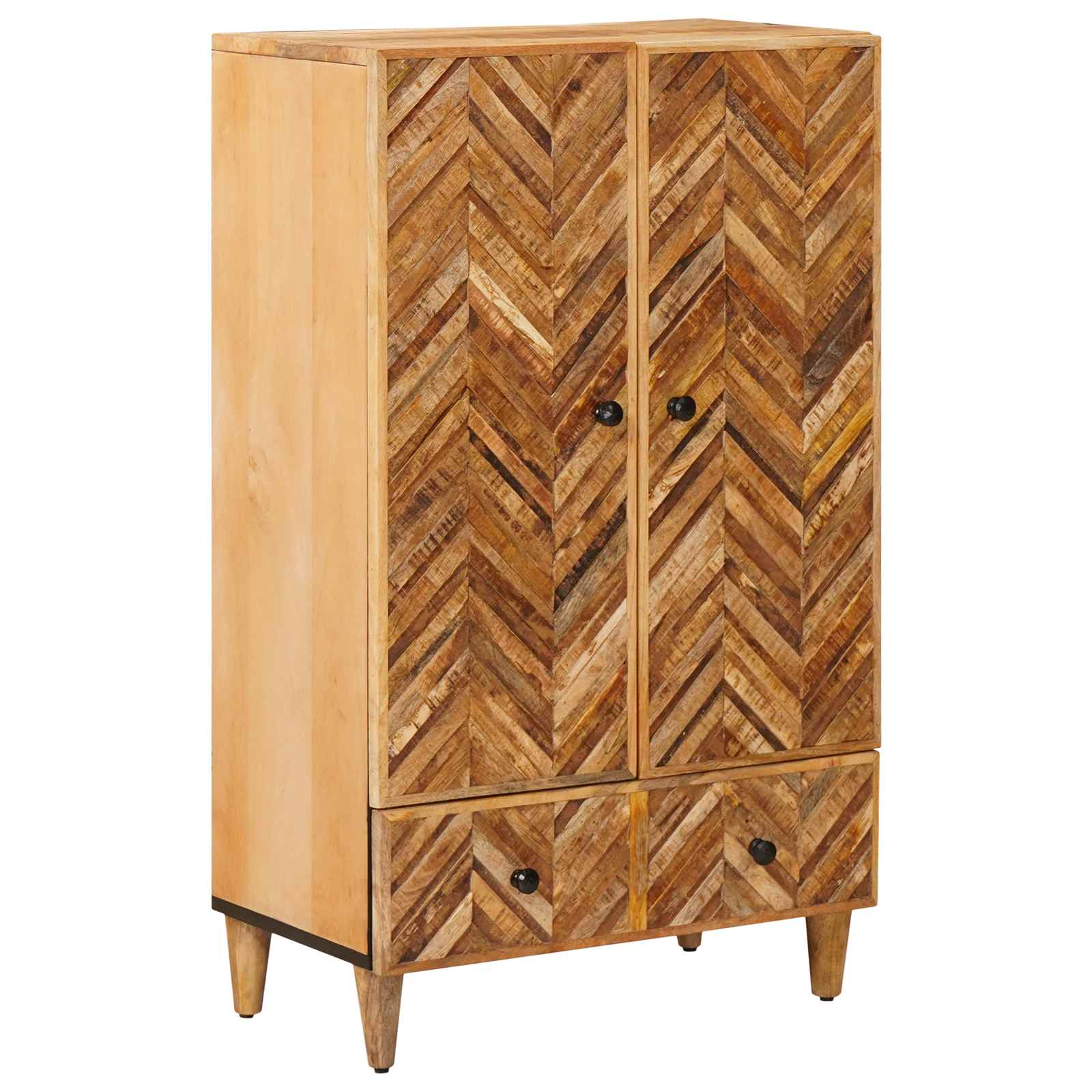 Opslagkasten Bruin 60 x 33,5 x 100 cm Massief Mango Hout