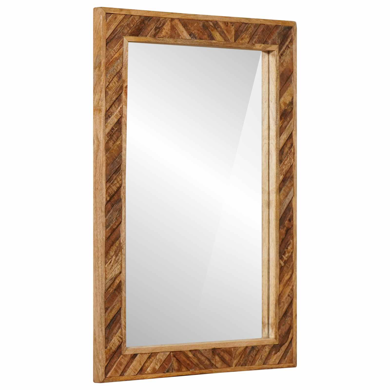 Spiegel Wandgemonteerd met spiegel Bruin 70 x 50 x 3 cm Glas