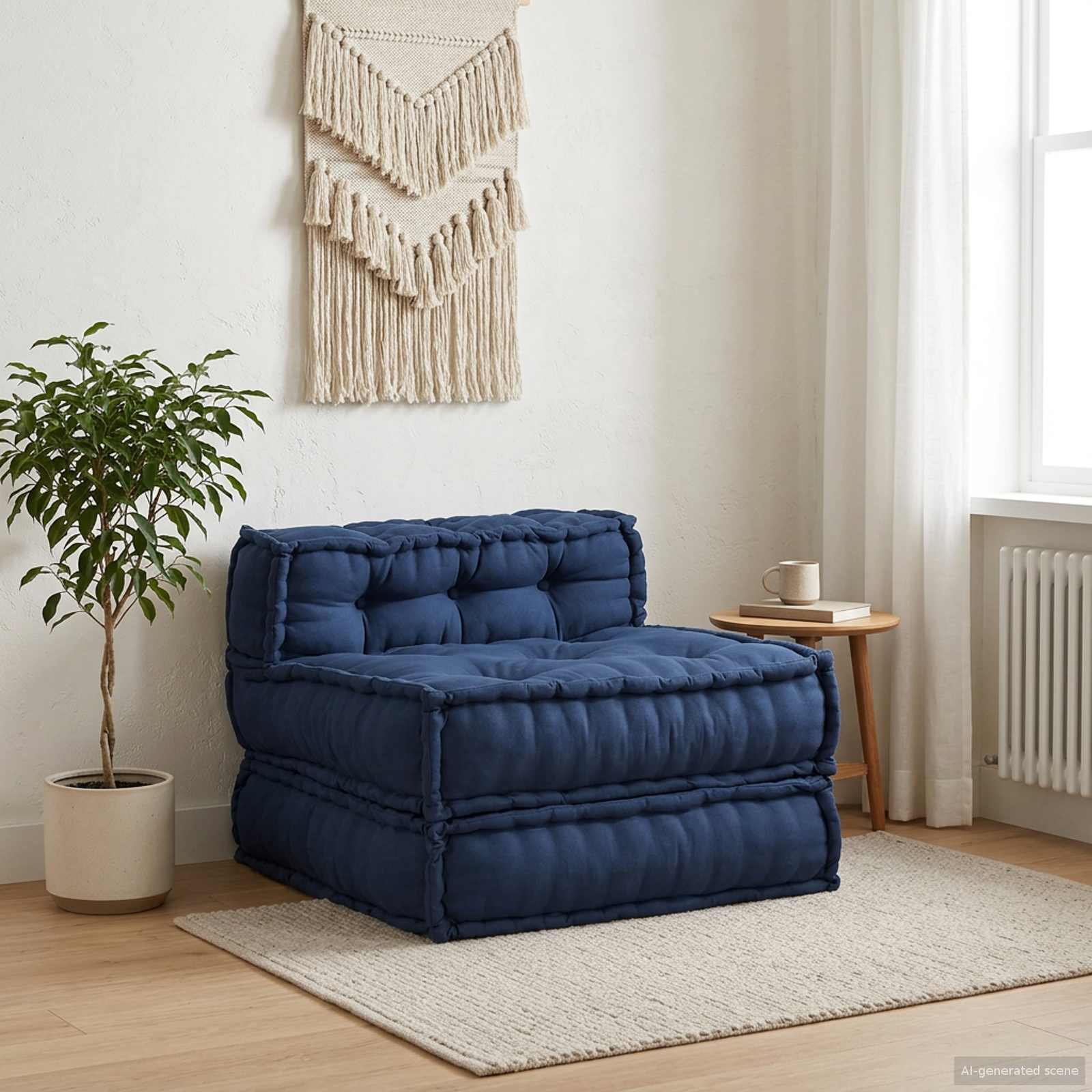 Modulair Sofabet Indigo 70 x 70 x 56 cm Stof