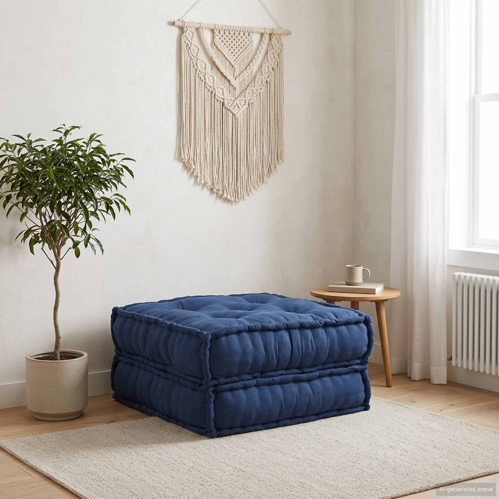 Modulair Sofabet Indigo 70 x 70 x 36 cm Stof