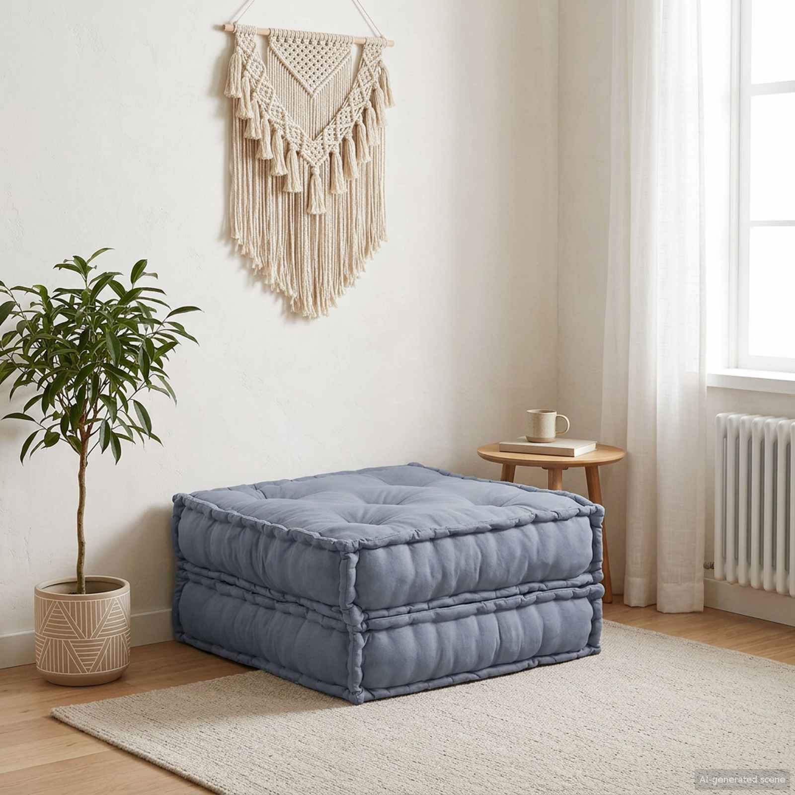 Modulair Sofabet Grijs 70 x 70 x 36 cm Stof