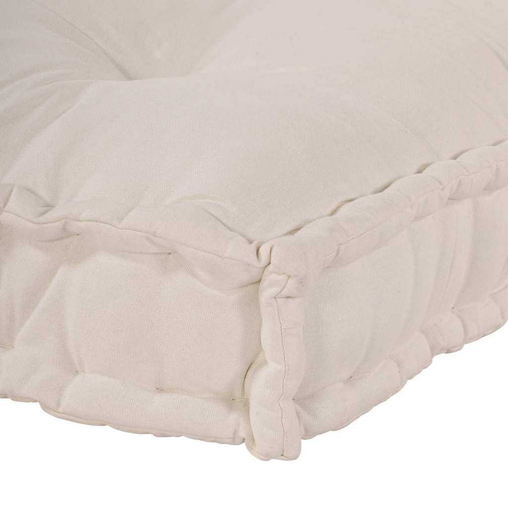 Pallet Sofa Kussen Crèmekleurig 120 x 80 x 12 cm Stof – afbeelding 6