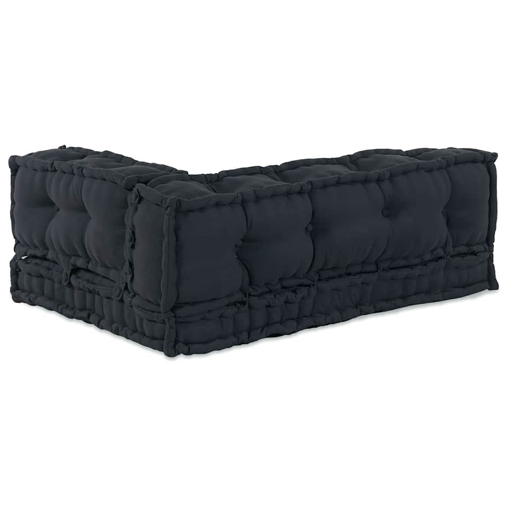 Pallet Sofa Kussen 3 pcs Antracietkleurig 120 x 80 x 38 cm Stof – afbeelding 5