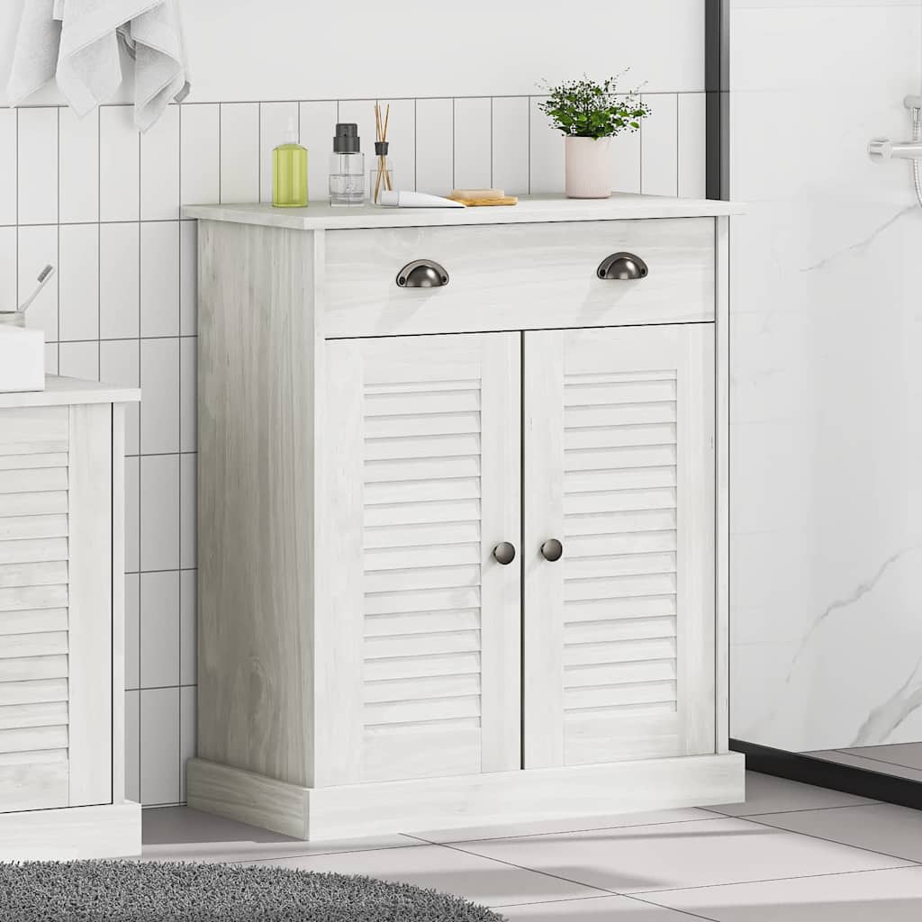 Badkamerkast met plank VIGO Wit en Antiek Wit 68 x 34 x 80 cm