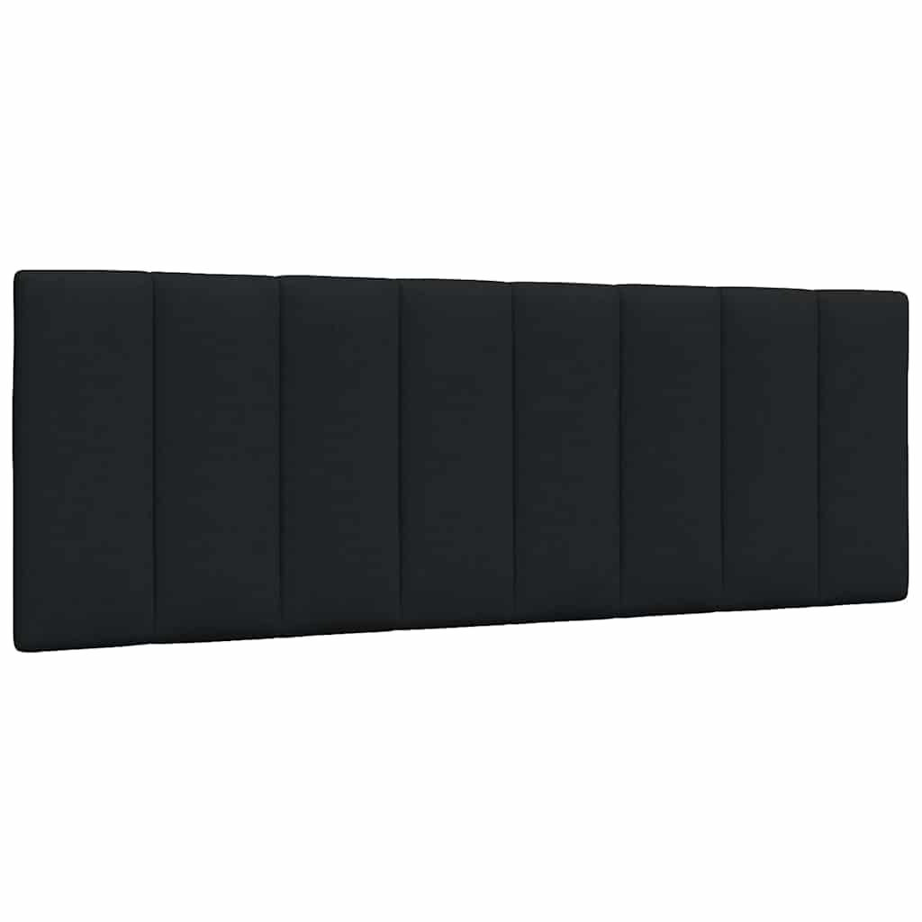 Hoofdbordkussen "Hanko" 120 cm stof zwart – afbeelding 1