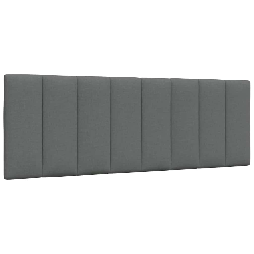 Hoofdbordkussen "Hanko" 140 cm stof donkergrijs – afbeelding 1