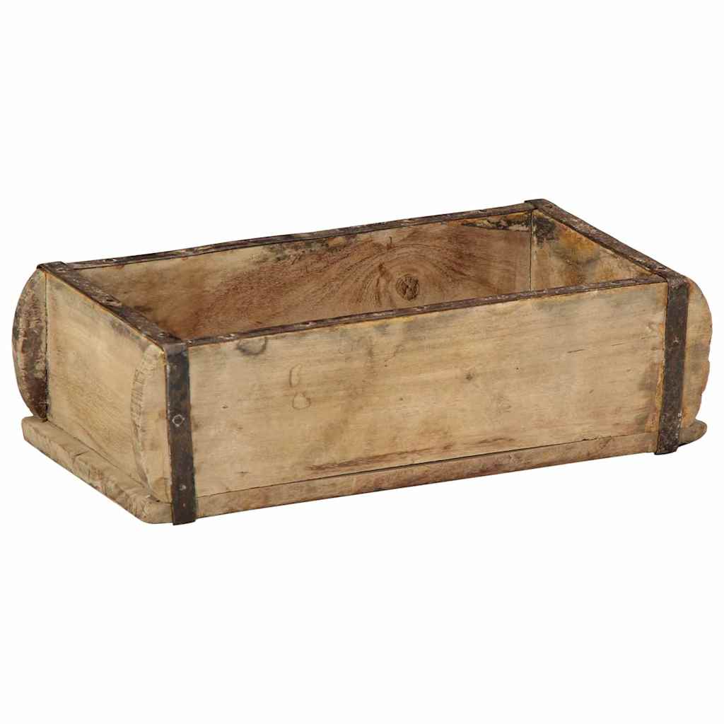 Dienblad Bruin 30 x 15 x 9 cm Massief Gerecycled Hout