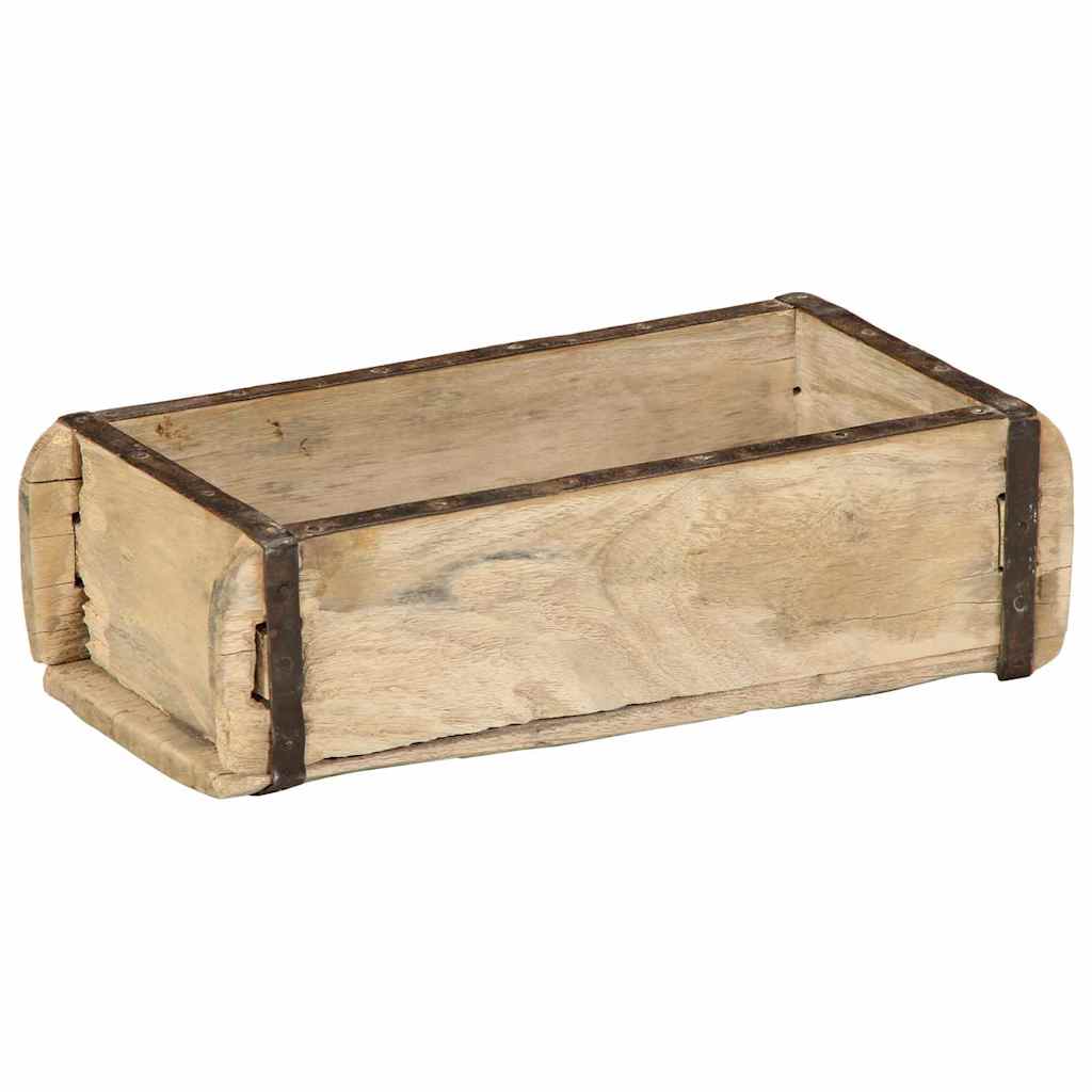 Dienblad 4 st Bruin 30 x 15 x 9 cm Massief Gerecycled Hout – afbeelding 2