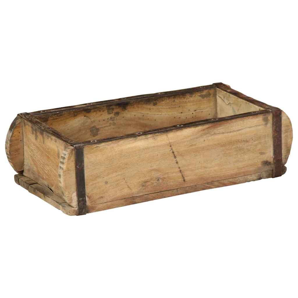 Dienblad 4 st Bruin 30 x 15 x 9 cm Massief Gerecycled Hout – afbeelding 3
