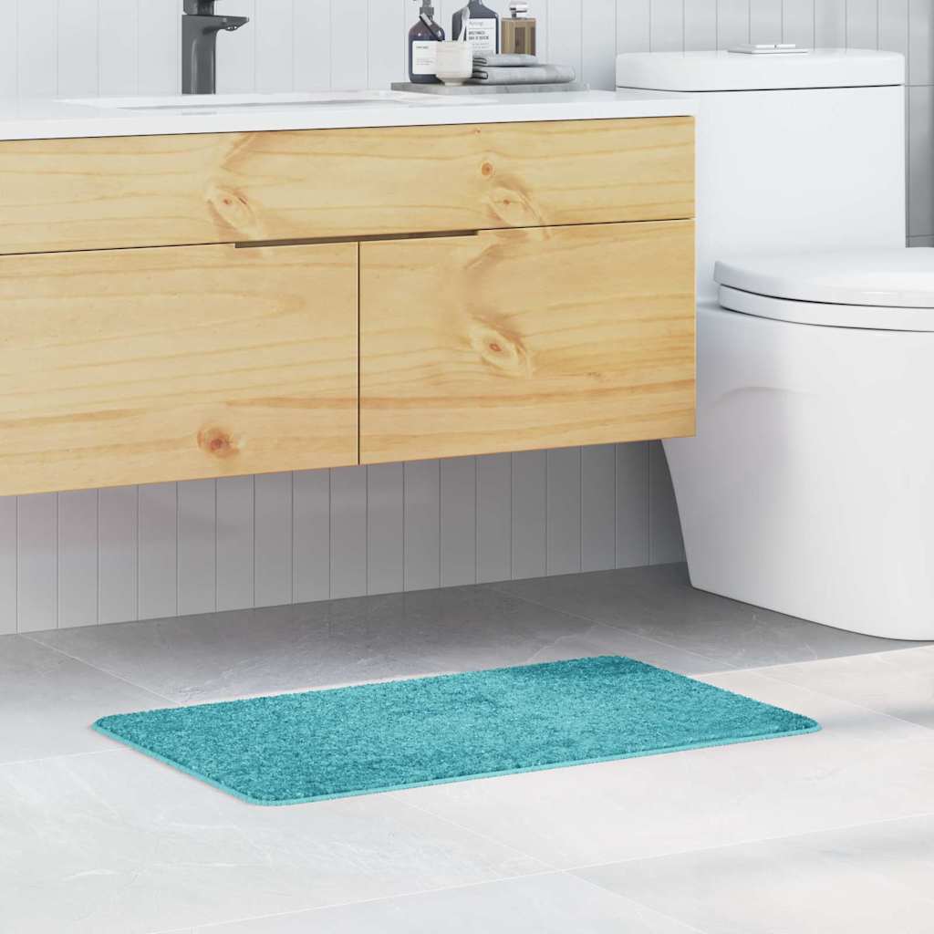Antislip Badmat Turquoise 50 x 80 cm PP