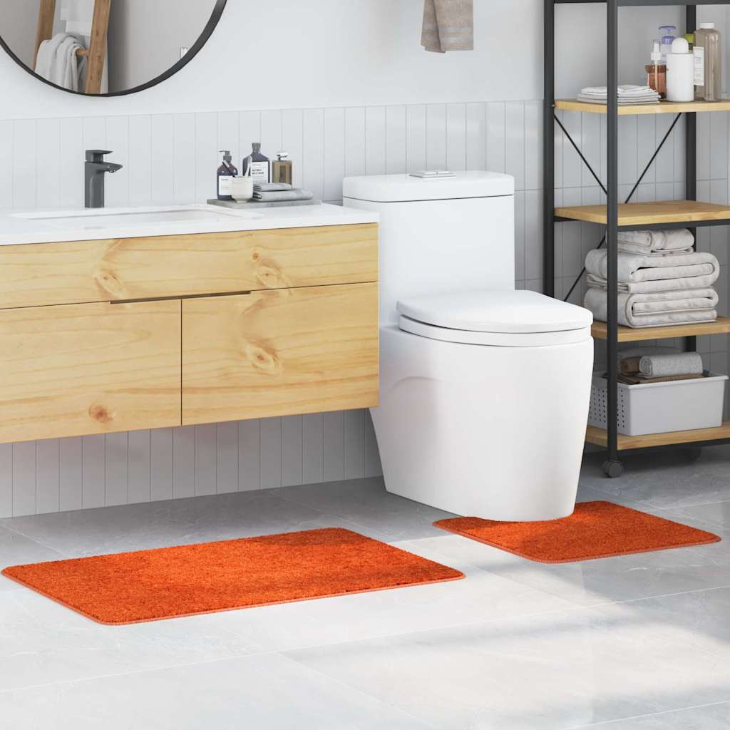 Antislip Badmat Set 2 pcs Oranje PP