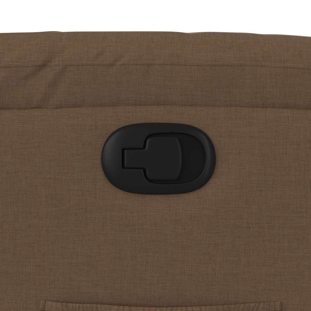 Fauteuil verstelbaar stof bruin – afbeelding 9