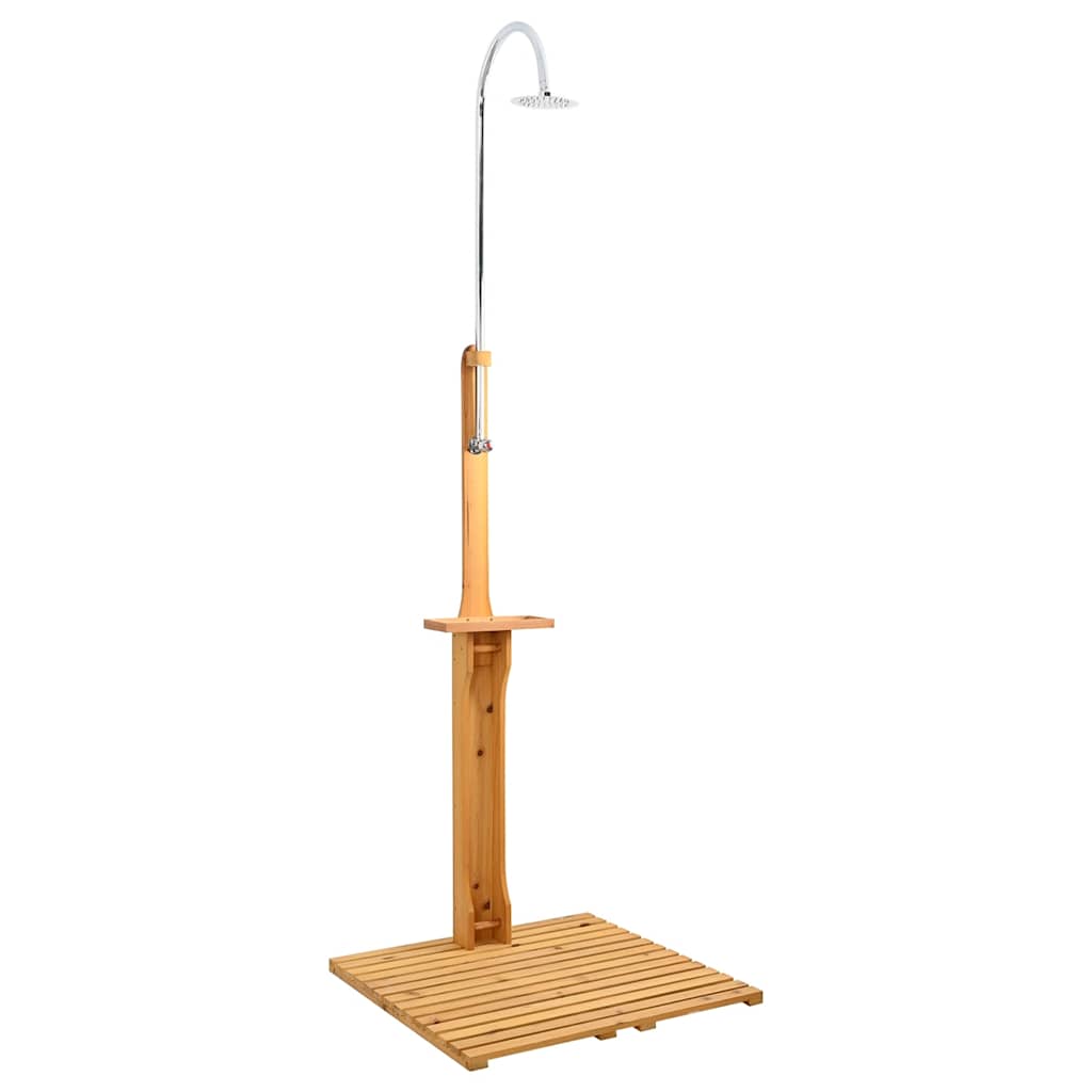 Houten tuindouche