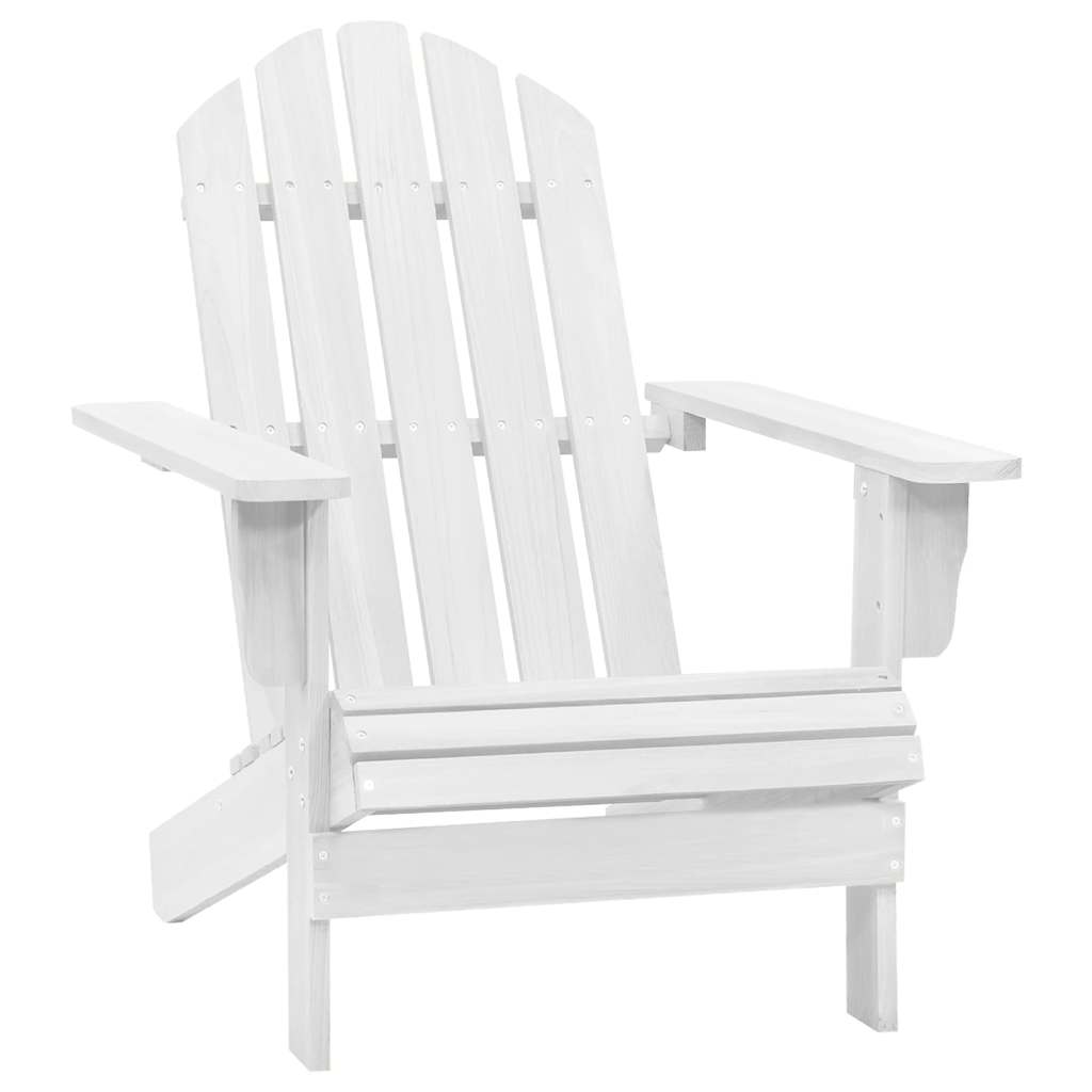 Tuinstoel hout wit