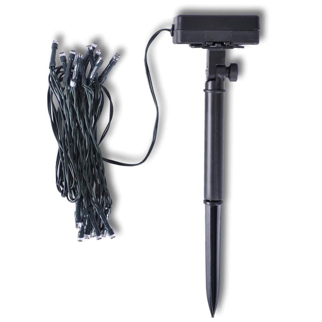 Zonne-energie LED slingerverlichting 24 lampjes 3,8m (2 stuks) – afbeelding 1