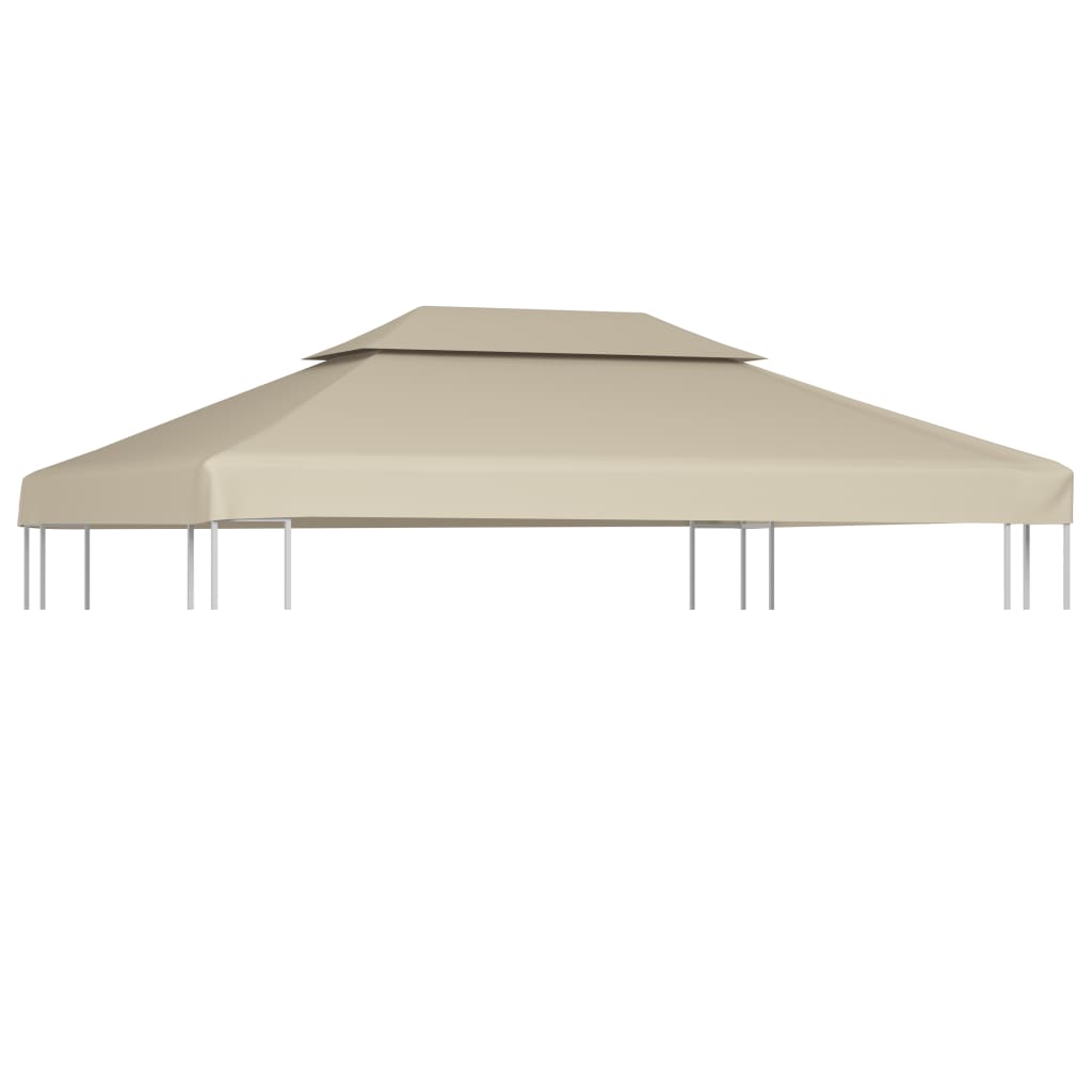 Vervangend tentdoek prieel 310 g/m² 3x4 m beige