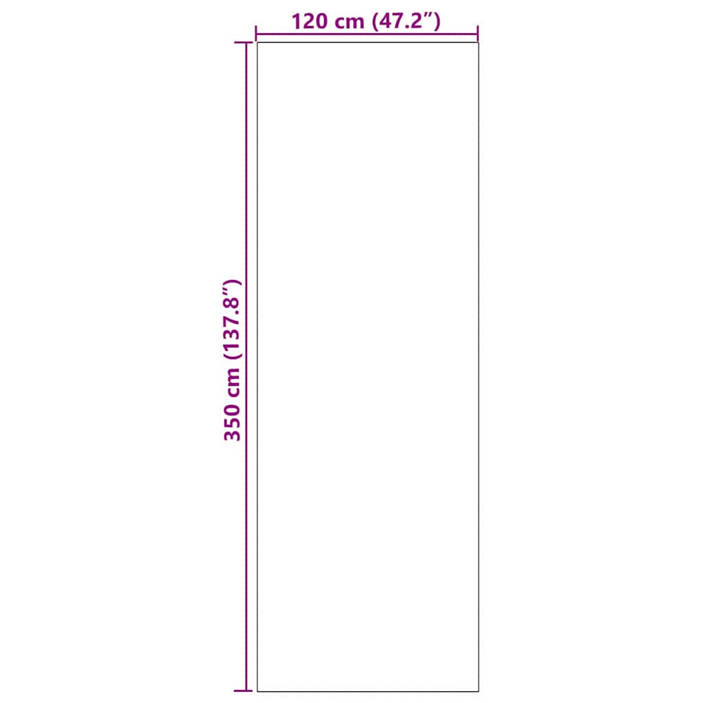Deurmat Zwart 120 x 350 cm 100% Polyamide – afbeelding 7