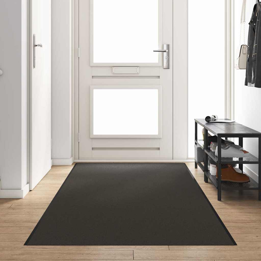 Deurmat Anders Antraciet en Zwart 120 x 350 cm Polyamide en PVC