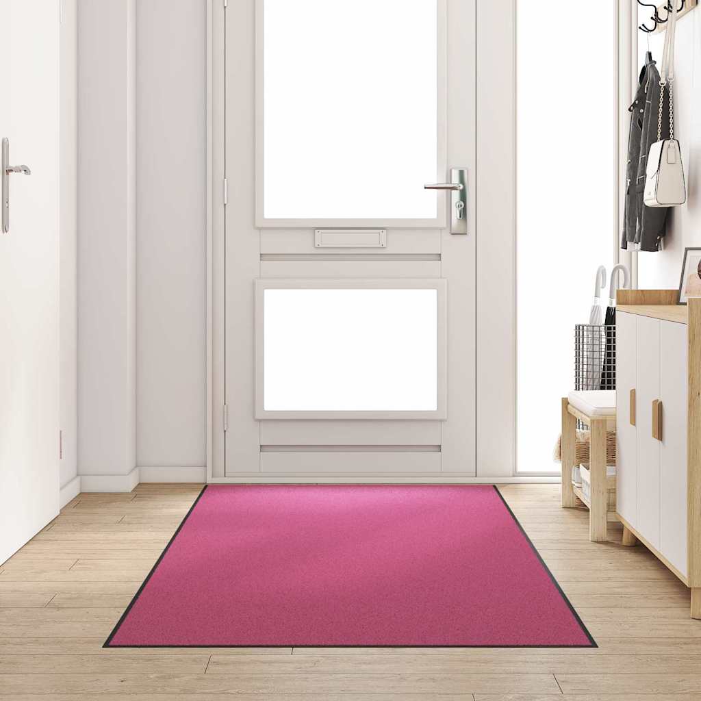 Deurmat Roze en Zwart 120 x 300 cm 100% Polyamide