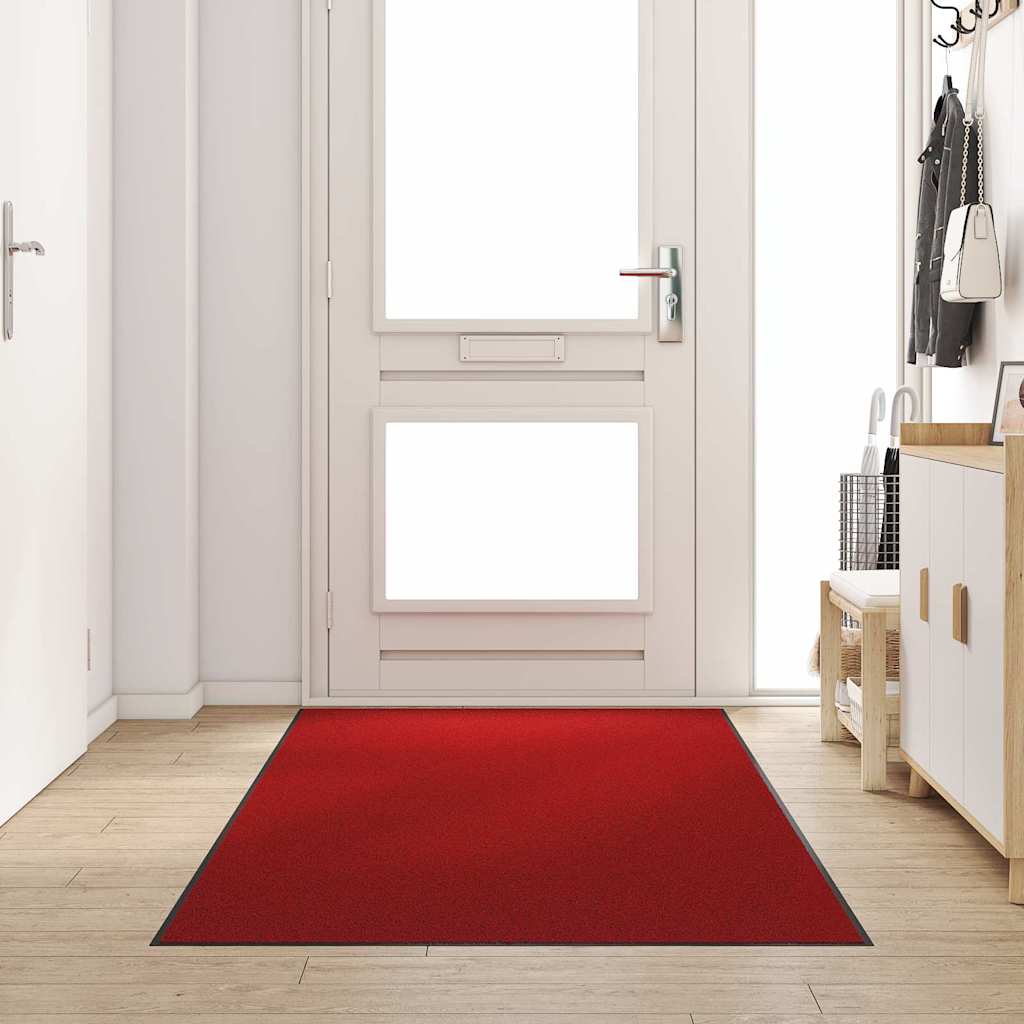 Deurmat Rood en Zwart 120 x 300 cm 100% Polyamide – afbeelding 1