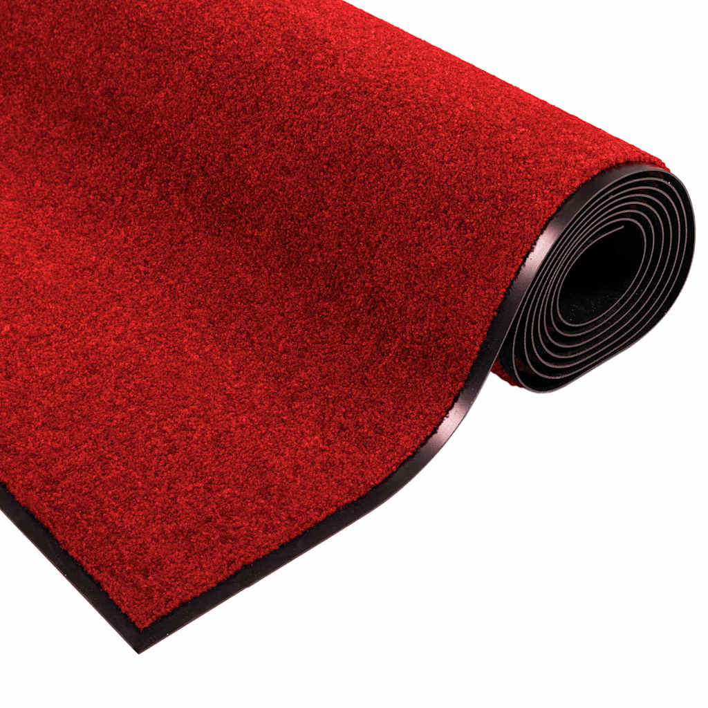 Deurmat Rood en Zwart 120 x 300 cm 100% Polyamide – afbeelding 5