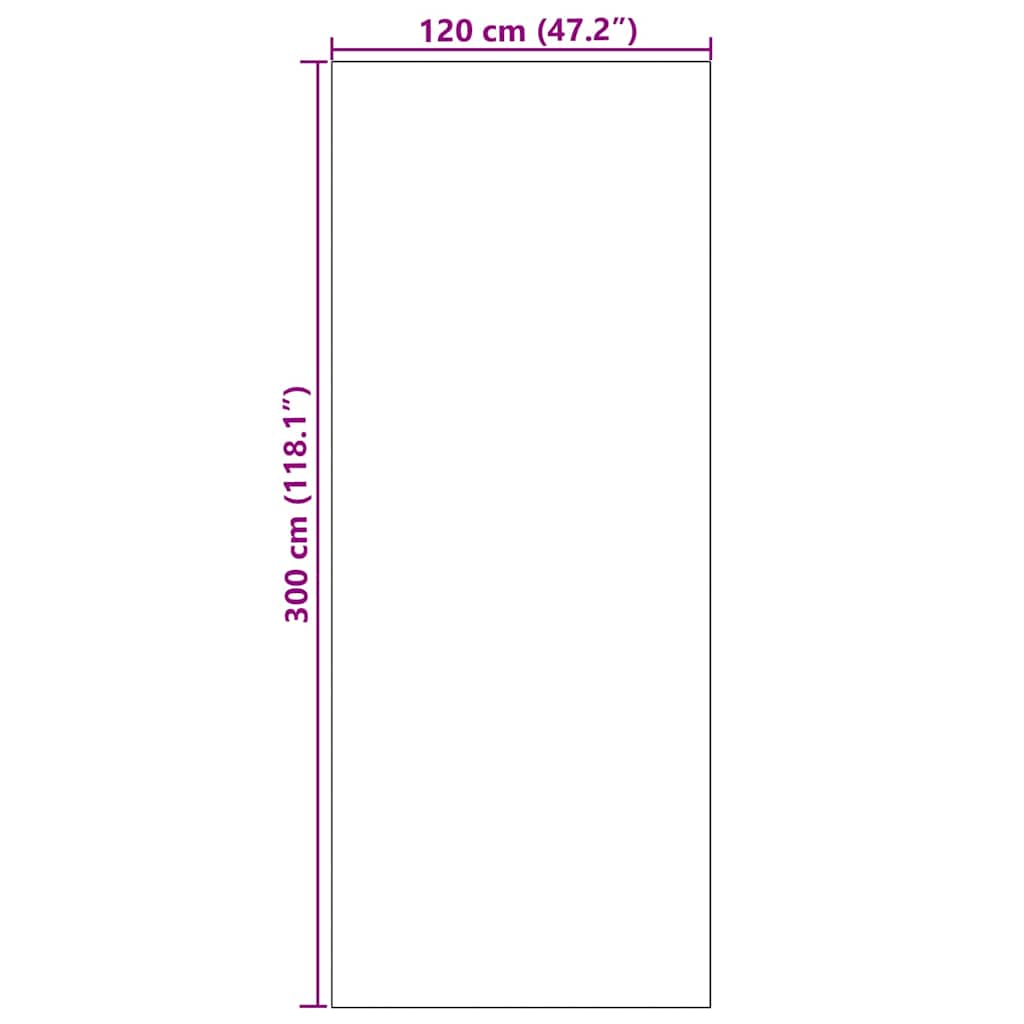 Deurmat Rood en Zwart 120 x 300 cm 100% Polyamide – afbeelding 7
