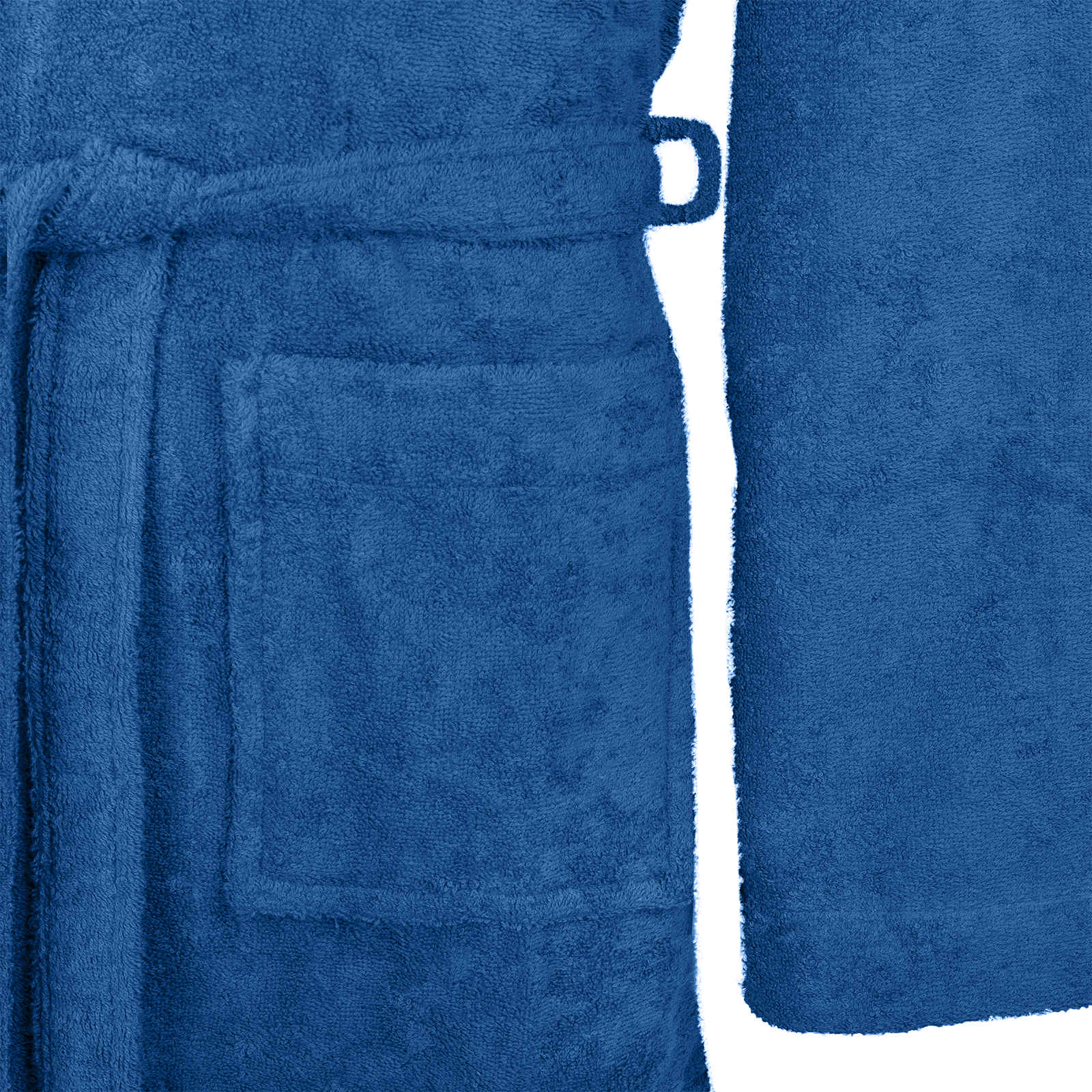 Badjas KINN Blauw XL Katoen – afbeelding 4