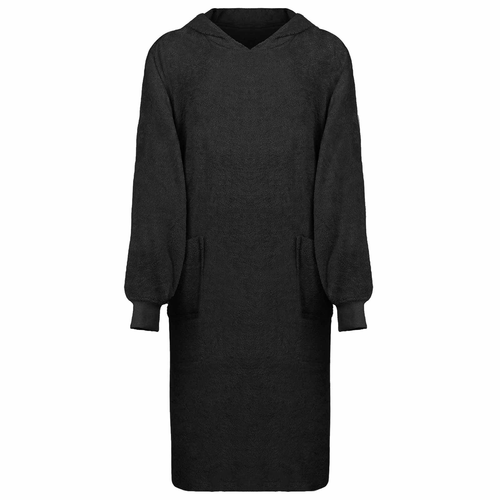 Deken hoodie KINN Zwart XL Katoen